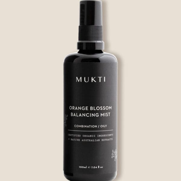 Mukti Orange Blossom Balancing Mist toner. Ilu Hub - Natural Organic Skincare Products Makeup