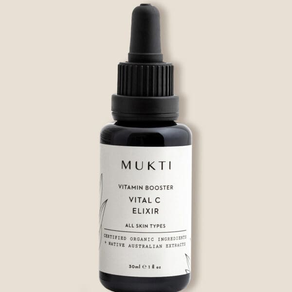 Mukti Organics Vital C Elixir Vitamin C Serum. Ilu Hub - Natural & Organic Clean Skincare Products & Makeup