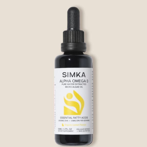 Simka Alpha Omega-3 Liquid Supplements. Ilu Hub - Natural Organic Clean Skincare Products Makeup